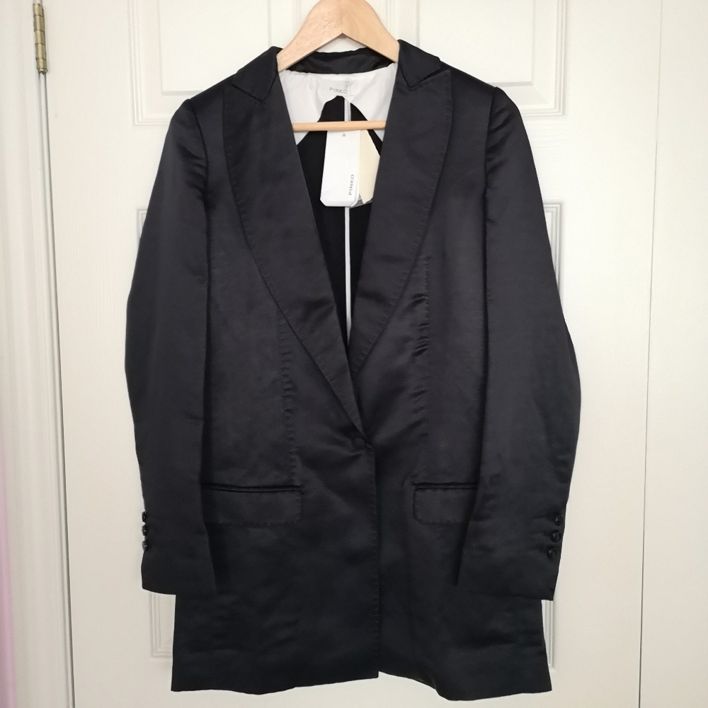 Pinko Linen Blend Boyfriend Blazer